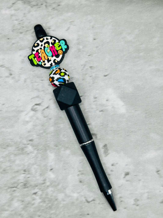 'TeacherLeopard' Plastic Pen